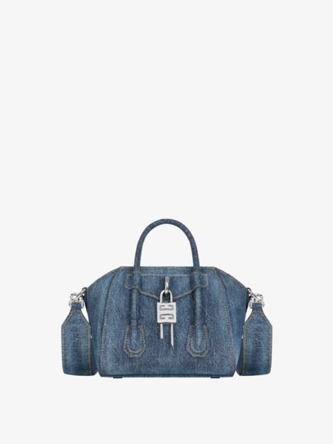 Givenchy ANTIGONA TOY LOCK BAG IN WASHED DENIM