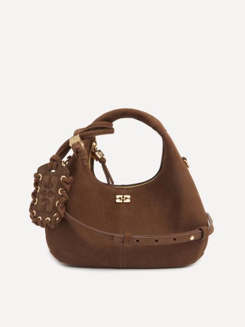 GANNI Suede Mini Hobo Bag