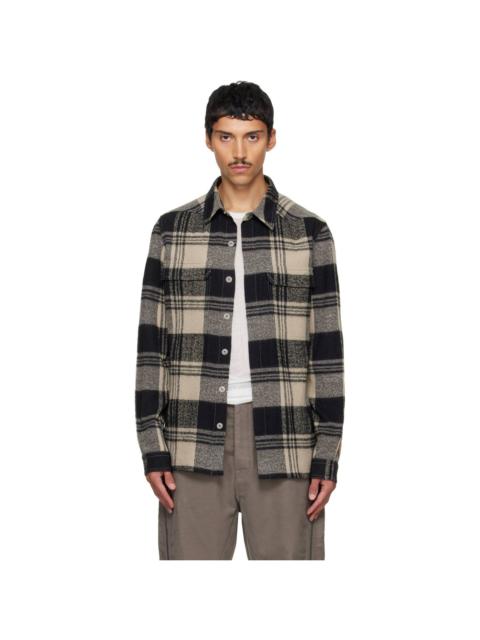 Rick Owens Gray & Black Tower Outershirt