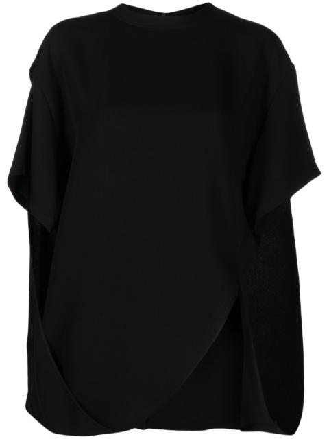 Valentino drape-detail asymmetric T-shirt