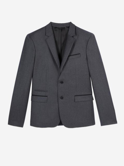 The Kooples GREY FLANNEL SUIT JACKET