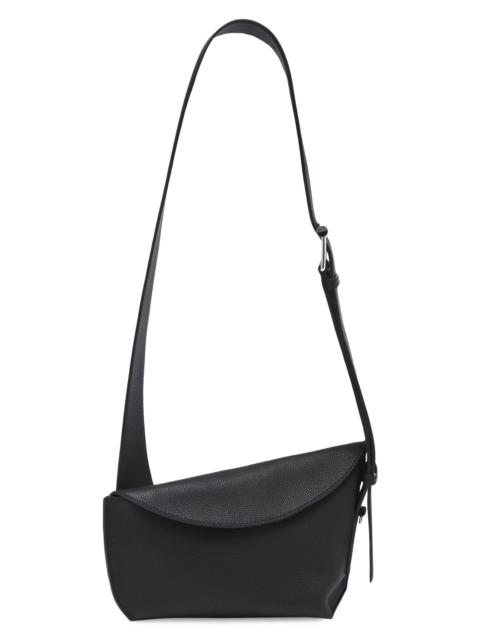 Alexander McQueen Unisex T-Bar Leather Sling Bag - Black Silver