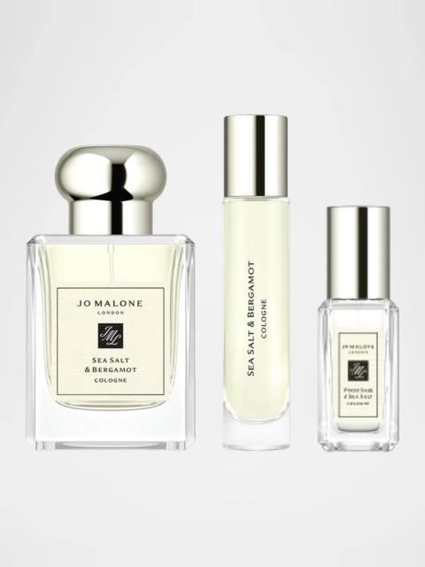 Jo Malone London Sea Salt & Bergamot Fragrance Layering Cologne Trio Set