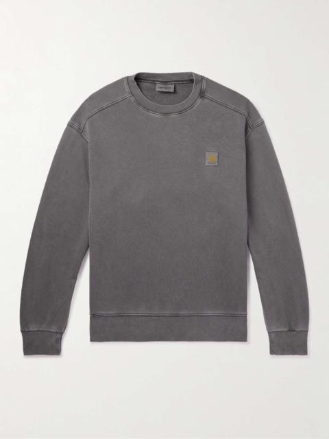 Carhartt Nelson Logo-Appliquéd Garment-Dyed Cotton-Jersey Sweatshirt