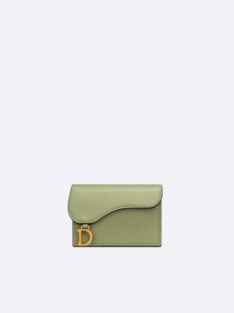 Dior Saddle Flap Card Holder
