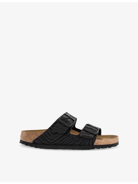 BIRKENSTOCK Arizona Two-Strap Leather Flat Sandals