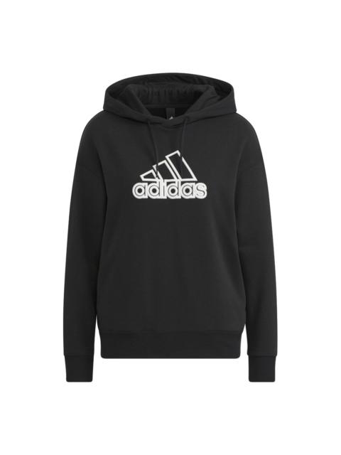 adidas (WMNS) adidas Ust Hoodie 'Black White' HM5278