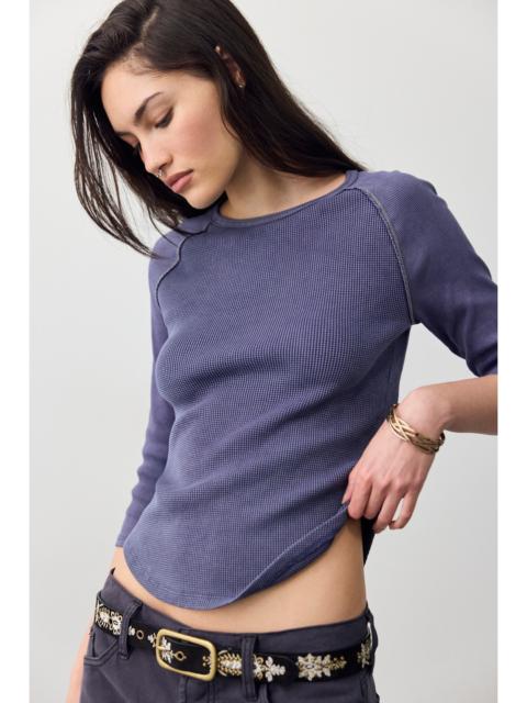 FREE PEOPLE We The Free Easy Does It Three-Quarter Sleeve Top