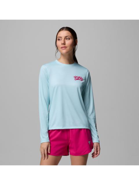 Columbia Women's PFG Tidal Tee Palm Waves Long Sleeve Shirt