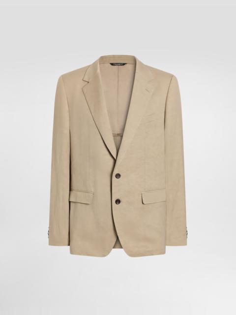 Dolce & Gabbana Martini light single-breasted linen jacket