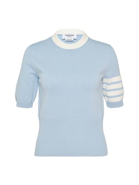 Thom Browne Hector Intarsia Short Sleeve Tee