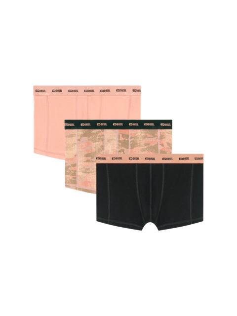 Diesel THREE-PACK OF BOXER BRIEFS PLAIN AND CAMO