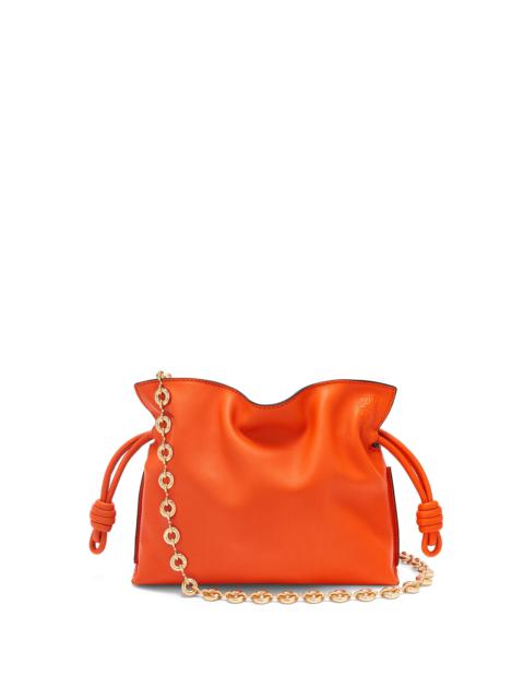 Loewe Mini Flamenco clutch in nappa calfskin with chain