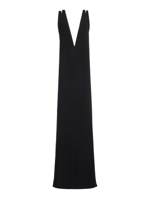 TOM FORD Impossible Suspended Crepe Jersey Maxi Dress black