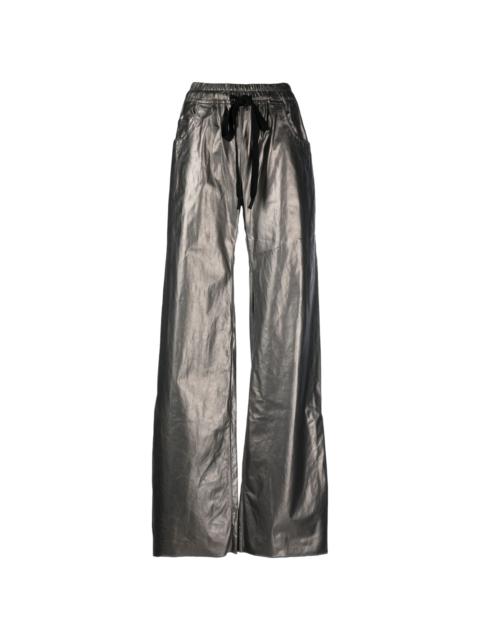 Isaac Sellam drawstring leather trousers