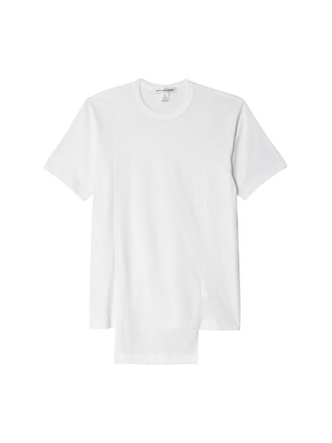 draped-panel T-shirt