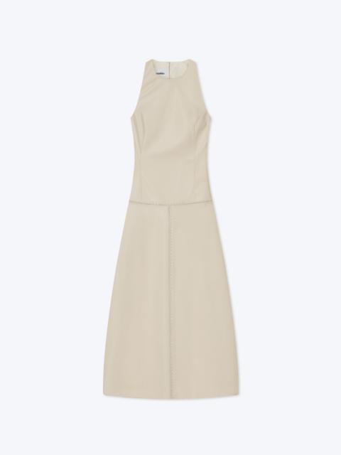 Nanushka EVIA - OKOBOR™ alt-leather sleeveless dress - Chalk