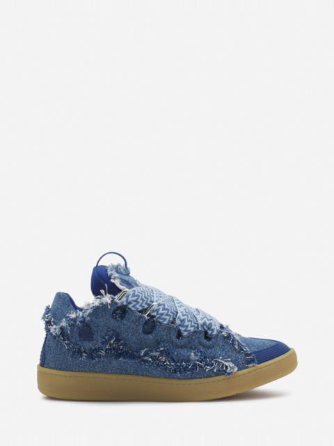 Lanvin CURB SNEAKERS IN DENIM