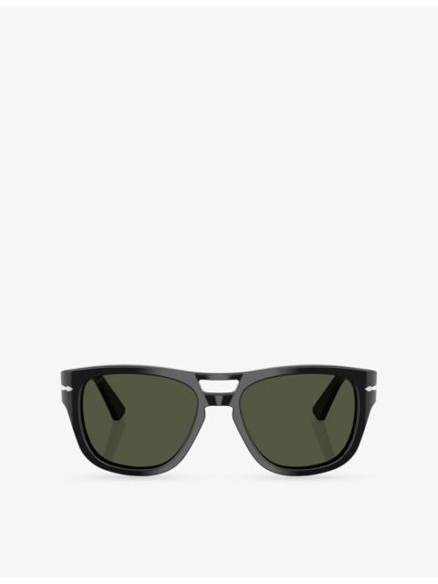 Persol PO3366S Square-Frame Acetate Sunglasses