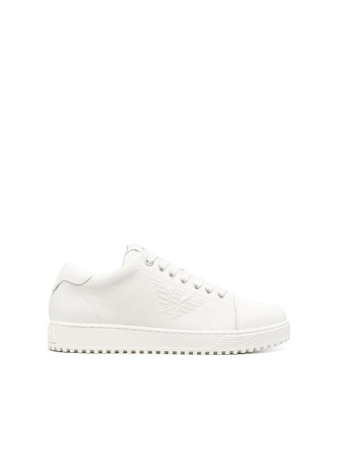 EMPORIO ARMANI logo-embossed low-top sneakers