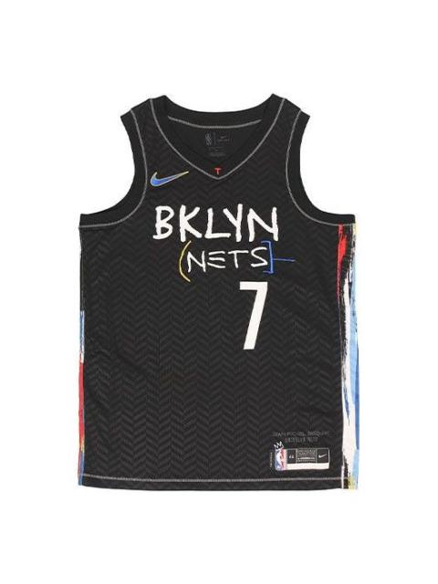 Nike Nike MENS NBA City Edition Sports Basketball Vest SW Brooklyn Nets Durant 7 Black CN1713-010