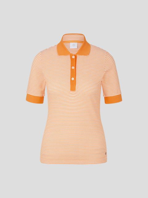 BOGNER Wendy Polo shirt in Orange/White