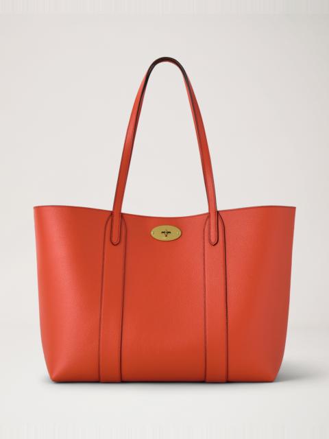 Mulberry Bayswater Tote Coral Orange Small Classic Grain