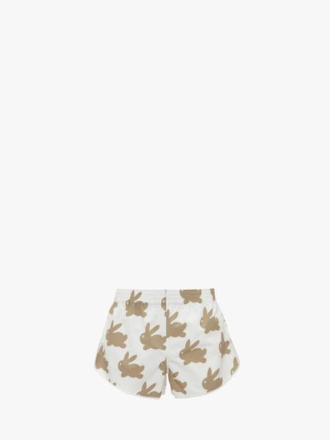 ALL OVER BUNNY RUNNING SHORTS