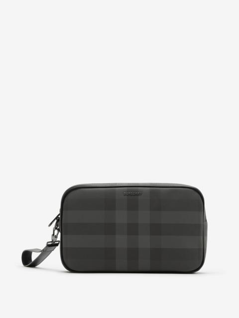 Burberry Check and Leather Pouch