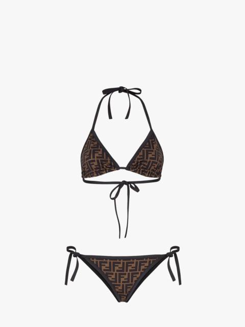 24SS【FENDI】ビキニ Lycra リバーシブル ペカンストライプ set FXBA30AQBYF1P2V_01