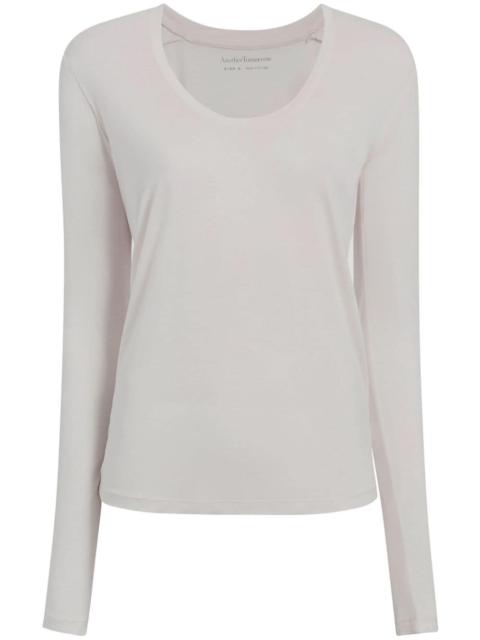 Another Tomorrow Ballet scoop-neck T-shirt