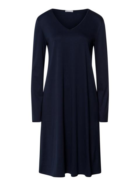 HANRO Cotton Silk V-Neck Cotton Nightgown