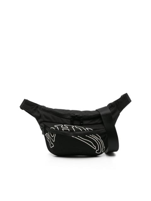 logo-embroidered belt bag