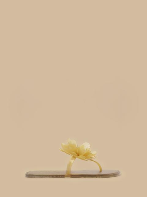 FARM RIO Buttermilk Flower Jelly Flat Sandal