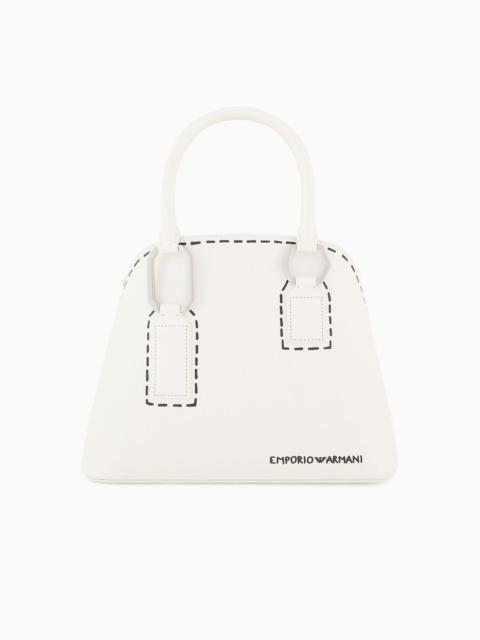 EMPORIO ARMANI Trompe-l'œil print trapezoid handbag