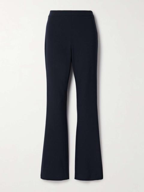 FFORME Jem wool-blend crepe flared pants Navy