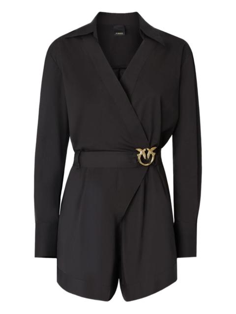 buckle belted playsuit