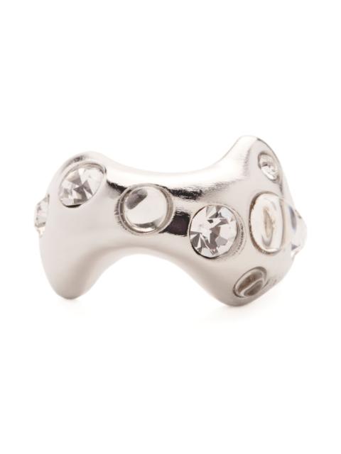 Collina Strada SILVER CLEAR BAT RING