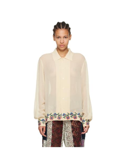 Beige Flowering Liana Shirt