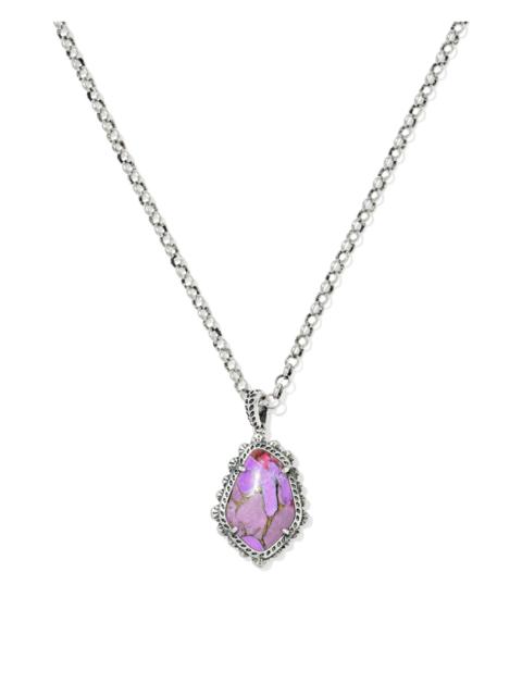 KENDRA SCOTT Ellery Vintage Silver Short Pendant Necklace
