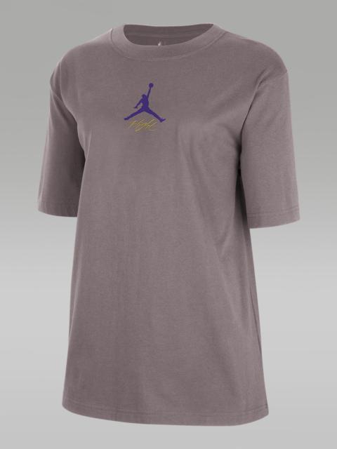 Jordan Los Angeles Lakers Courtside Statement Edition Women's Jordan NBA T-Shirt