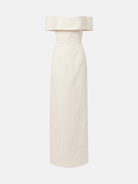 markarian Clover brocade gown