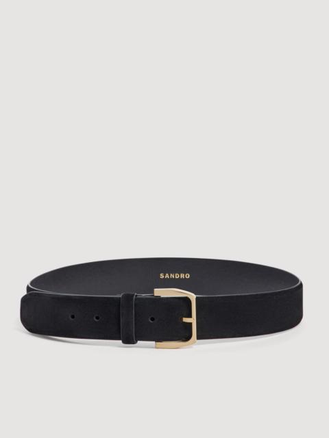 Sandro WIDE SUEDE BELT