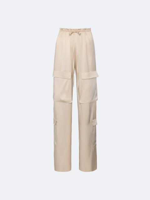 LAPOINTE Satin Drawstring Cargo Pant