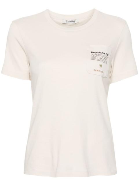 'S Max Mara Sax logo-embroidered cotton T-shirt