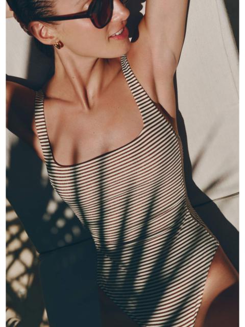 ME+EM Microstripe Swimsuit