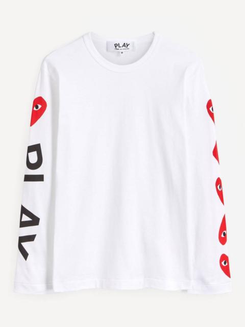 Comme des Garçons PLAY Multiple Heart Long-Sleeved T-Shirt