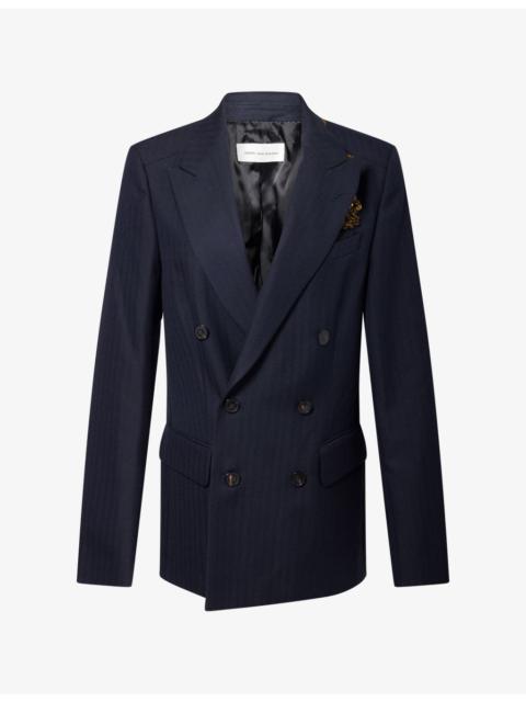 Dries Van Noten Barrysta Embellished Wool Blazer