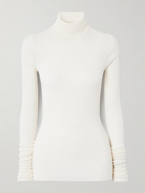 The Frankie Shop Utica Wool And Silk-blend Turtleneck Sweater