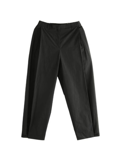 AMOMENTO pleated button-cuff trousers